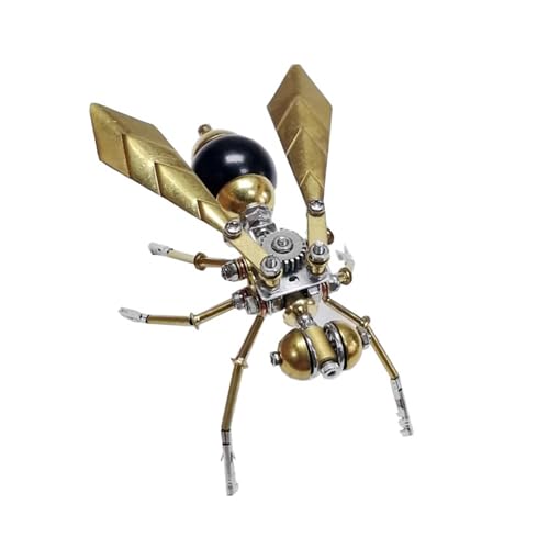 3D Metal Puzzle Model Mechanical Kits for Adults Teens Steampunk Hornet Insect 140+ Parts 2 (100 Count)