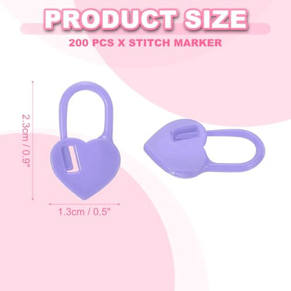 200pcs Stitch Markers for Crocheting