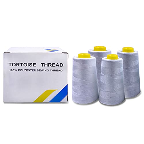 4 Cones of 3000 Yards Each Spool Thread for All Purpose (36000 Foot)