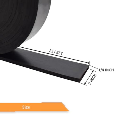 Neoprene Rubber Strips 1 (25 Foot)