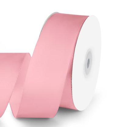 1-1/2" x 50 Yards Pink Satin Ribbon Crafts Gift Wrapping