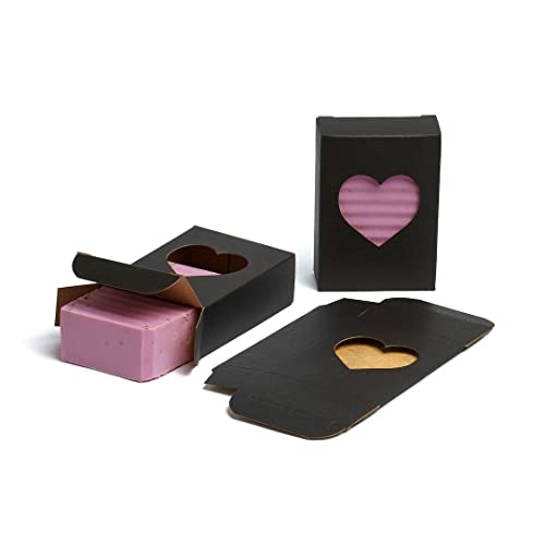 Black Rectangle Boxes for Homemade Soap Packaging (250 Count)