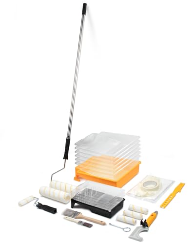28PCS Paint Roller Kit with Extension Pole