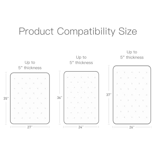 Organic Pack and Play Sheets Fitted 38”x26” 100% Muslin Cotton