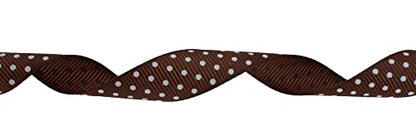 Polka Dot Grosgrain Ribbon 25 Yard Each Roll 100% Polyester
