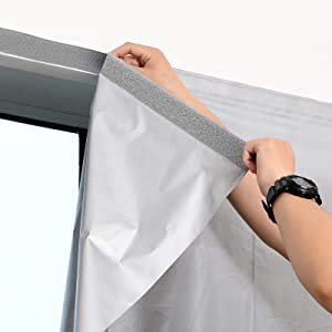 16.5FT Hook and Loop Tape Roll with Double Sided Adhesive (16.5 Foot)