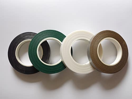 4 Rolls 1 2 Inch Floral Tapes Florist Wraps for Bouquet Stem and Flowers Making Craft Projects (360 Foot)