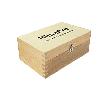 Letter and Number Stamp Set 36pcs 40Cr Alloy Steel Metal Stamp Number & Letter Punch Set in a Wooden case