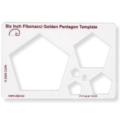 Fibonacci 6" Pentagon Drawing Template
