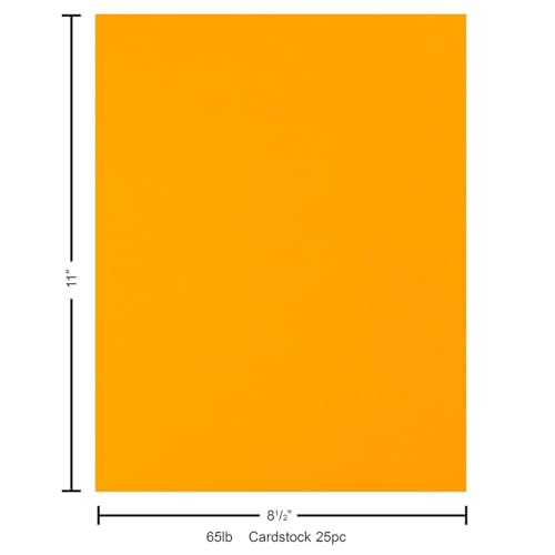 PA Paper Accents Stash Builder Cardstock 8.5" x 11" School bus Yellow