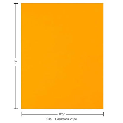 PA Paper Accents Stash Builder Cardstock 8.5" x 11" School bus Yellow