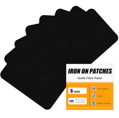 Iron on Patches Repair for Fabric Clothes (8 Count)