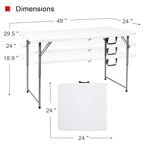 48" W x 24" D x 29.5" H