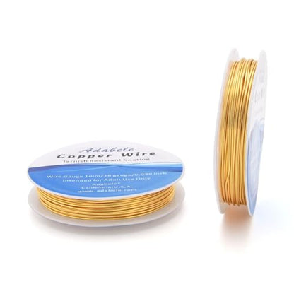 32 Feet Tarnish Resistant Gold Jewelry Copper Wire 1mm