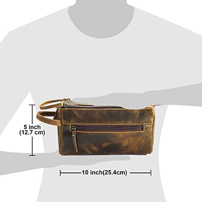 Leather Toiletry Bag for Men