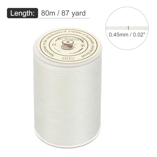 Waxed Cord 0.45mm Waxed Thread 87 Yard Wax String Leather Cord for Bracelet Making