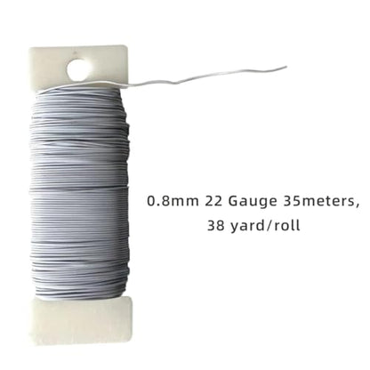 76Yards 22Gauge Coffee Colour Metal Floral Wire Flexible Paddle Florist Garden Wire for Flower Arrangement (228 Foot)