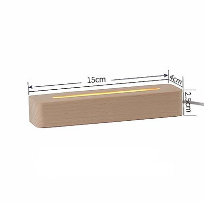 Resin Casting Mold Silicone Mold Supplies 2 Pack 6 Inch Rounded CuboidLed Wood Led Base Rectangle Led Light Base 2Pcs White LED Base (2 Count)