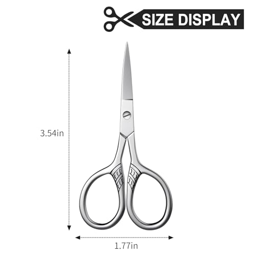 Stainless Steel Small Scissors with Textured Handle