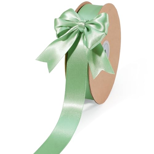 Sage Green Satin Ribbon 1 inch x 50 Yards