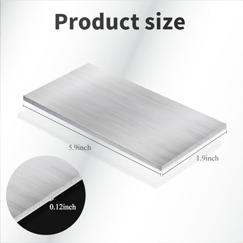 12 Pcs Aluminum Welding Practice Plates 2 x 4 x 1