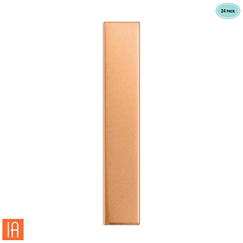 Premium Metal Stamping Rectangle Blanks for Metal Stamping and Jewelry Making (24 Count)