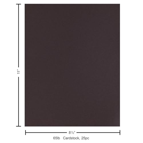 PA Paper Accents Stash Builder Cardstock 8.5" x 11" Chocolate Brown