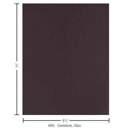 PA Paper Accents Stash Builder Cardstock 8.5" x 11" Chocolate Brown