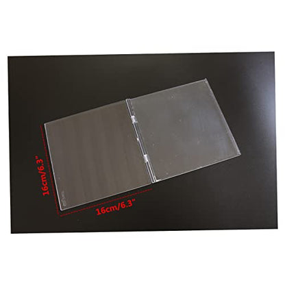 Acrylic Stamp Block with Grid 6.3”x6.3 Perfect Positioning Stamping Platform Clear Stamps Scrapbook Craft Stamping Tool for Card Making Scrapbooking Journaling and Other Paper Crafts