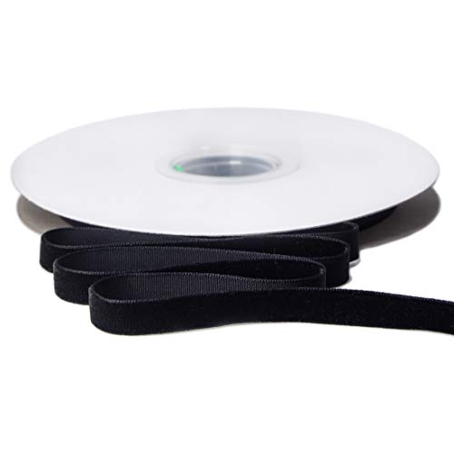 Polyester Black Velvet Ribbon (30 Foot)