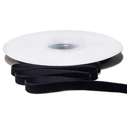 Polyester Black Velvet Ribbon (30 Foot)