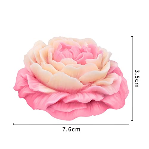 2 Pack Peony Flower Soap & Candle Mold