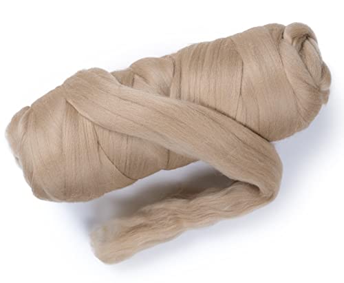 Colored Natural Wool roving