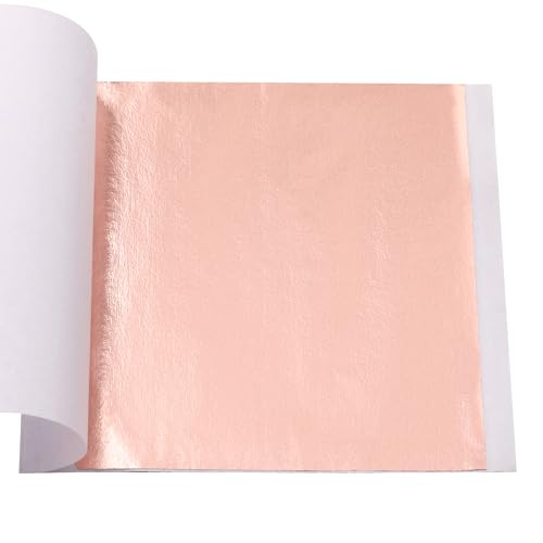 Gold Leaf Sheets 100 PCS Flesh Pink Foil (100 Count)