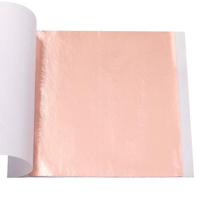 Gold Leaf Sheets 100 PCS Flesh Pink Foil (100 Count)