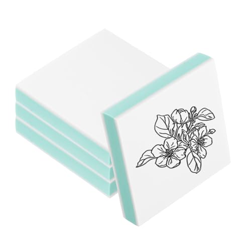 4Pcs 2X2" Rubber Carving Blocks (4 Count)