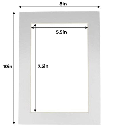 8x10 Mat for 6x8 Photo (100 Count)