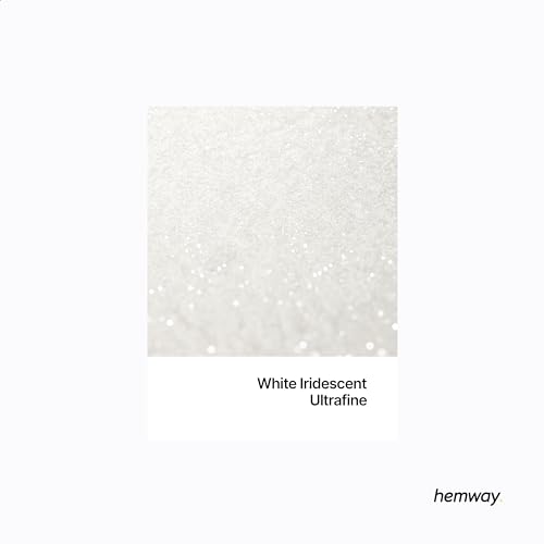 Resin Glitter White Iridescent 100g Ultrafine (3.5274 Ounce)