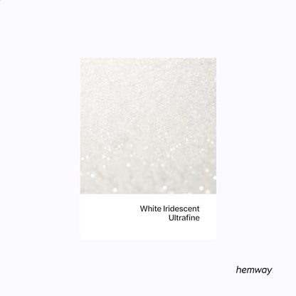 Resin Glitter White Iridescent 100g Ultrafine (3.5274 Ounce)