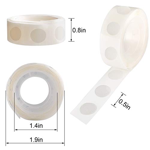 1000Pcs Clear Glue Dots Double Sided Adhesive Points for Balloons Craft Decor (1000 Count)