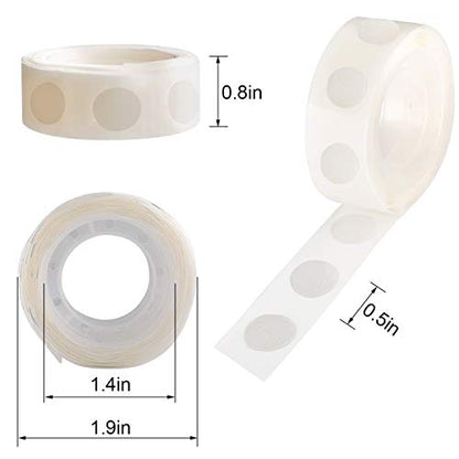3000pcs Glue Point Clear Balloon Glue Removable Adhesive Dots Double Sided Dots of Glue Tape for Balloons Craft Glue Points Dots Sticky Dots or Wedding Decoration (3000 Count)