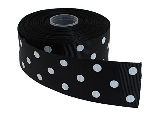 Polka Dot Grosgrain Ribbon 25 Yard Each Roll 100% Polyester