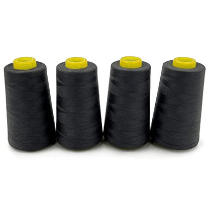4 Cones of 3000 Yards Each Spool Thread for All Purpose (36000 Foot)