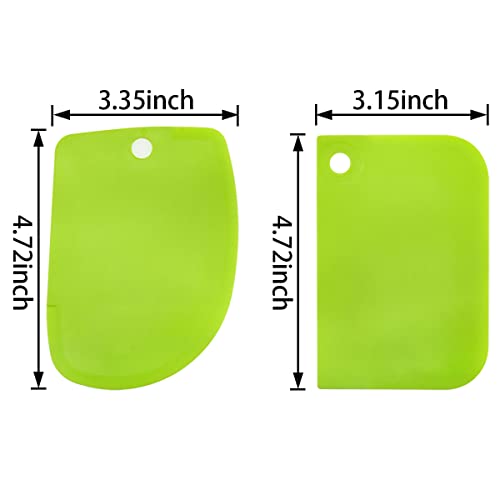 Lovelysp 6 pieces plastic clay scraper set