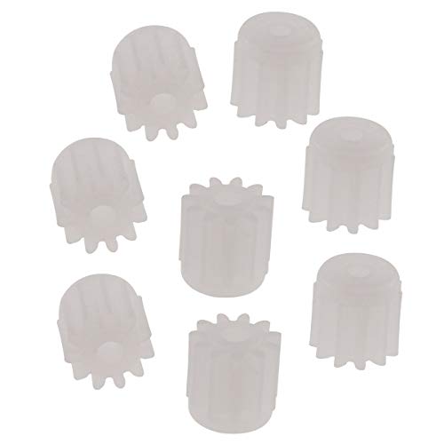 11 Tooth Motor Gear 8PCS Motor Wheel Gear Parts 11Teeths Spare Parts for H12C F181 U818A H502E H502S RC Quadcopter Drone