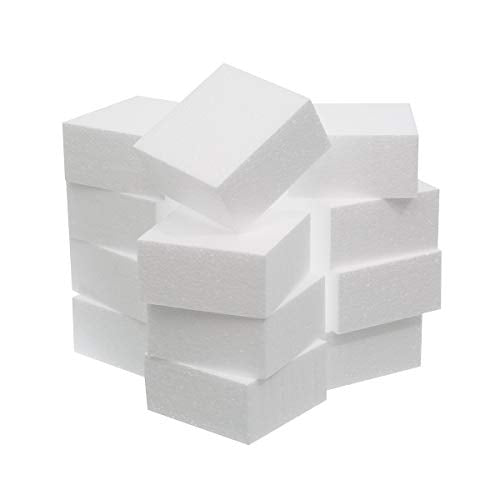 4x4x2in Craft Foam Blocks 12 Pack for Arts & Crafts School Projects