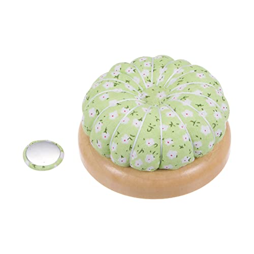 Pin Cushions Sewing Needle Cushion Needle Holder Pincushions with Magnetic Wooden Base for Sewing Quilting Needlework DIY Crafts