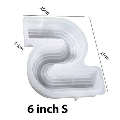 2 Pack 6 inch + 7 inch Twist Candle Molds (2 Count)