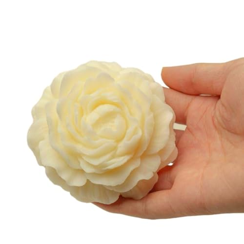 3.5In Peony Flower Silicone Candle Mold for Soap Resin Wedding Decor Craft
