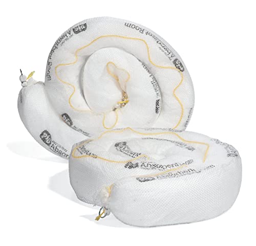 Oil Boom - Oil-Only Absorbent Boom - 2 Pack - 8" x 10' Boom - Absorbs up to 12 gallons per Boom - BOM400 (2 Booms)